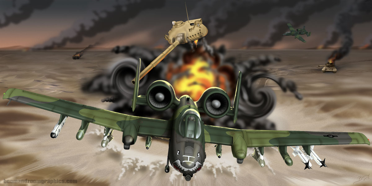 A-10 Warthog tankbusting in Iraq